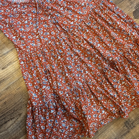 Pretty Rusty Orange Dress - Picture 3 of 3